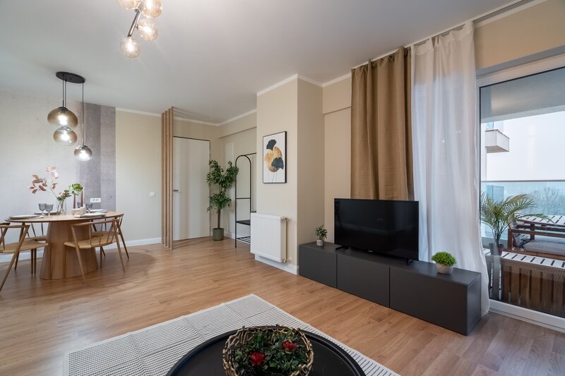 Parc Verdi comision 0%- Apt 3 cam superb 75mp, vedere lac, complet mobilat/utilat